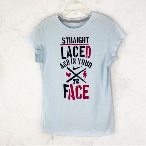 [Nike] Blue Graphic Tee - Picture 1 of 2
